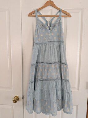 Anthropologie Light Blue Maxi Dress - Size XSP